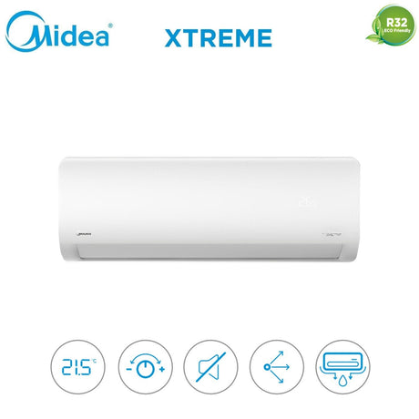 midea unita interna a parete midea inverter serie xtreme 9000 btu msagbu 09hrfn8 r 32 wi fi integrato