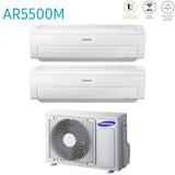 offerta climatizzatore condizionatore samsung dual split inverter serie ar5500m 7_7 con aj050fcj2eh eu r 410 wi fi integrato 7000_7000