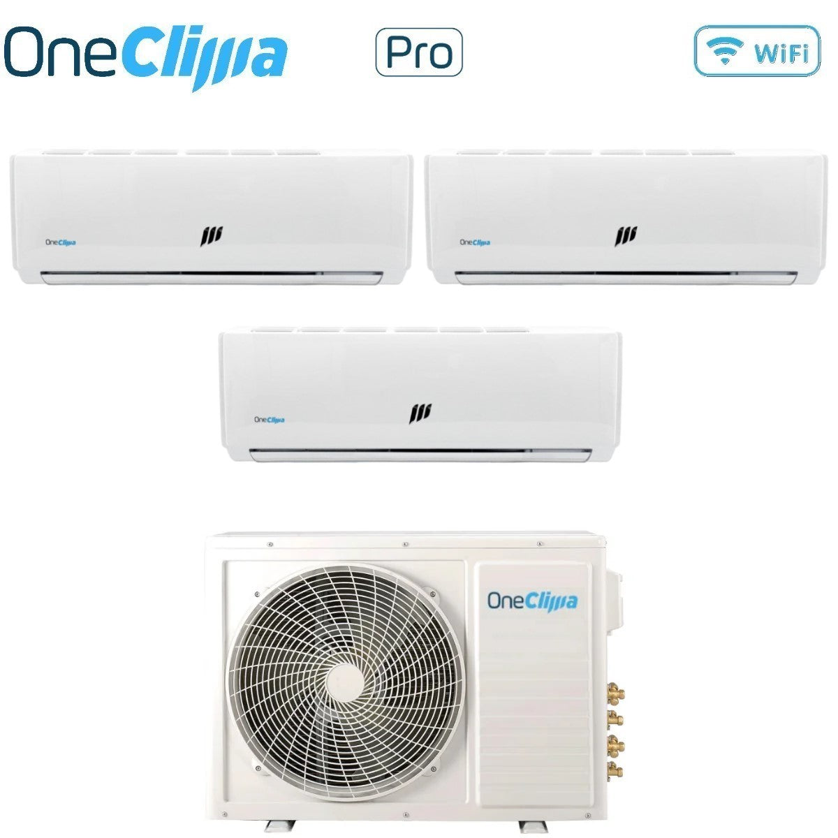 oneclima climatizzatore condizionatore oneclima trial split inverter serie pro 9912 con mlt27x3y24 r 32 wi fi optional 9000900012000