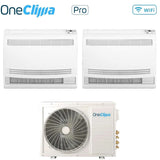 oneclima condizionatore oneclima dual split console 1212 con mlt27x3y24 r 32 wi fi optional con telecomando di serie