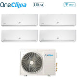 oneclima condizionatore quadri split oneclima ultra 9121212 con mlt32x4y24 r 32 wi fi integrato pannello telato