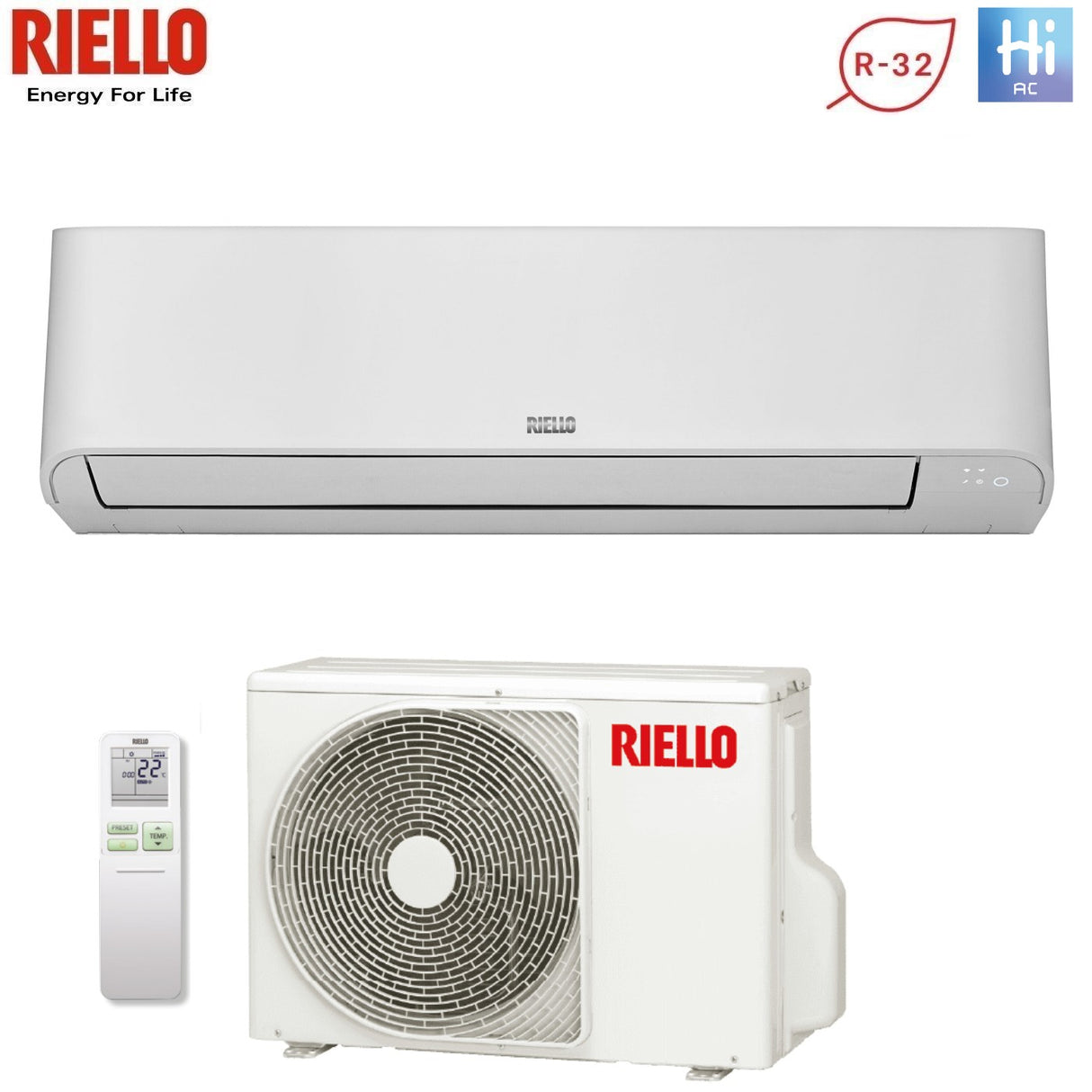 riello condizionatore riello inverter serie elixa 12000 btu rew 35 r 32 wi fi integrato 20207218