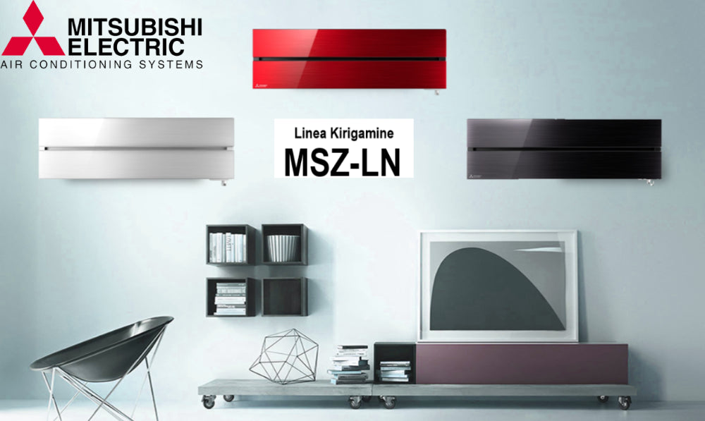 unita interna a parete mitsubishi electric inverter serie kirigamine style 9000 btu msz ln25vgb colore black   nero 6223