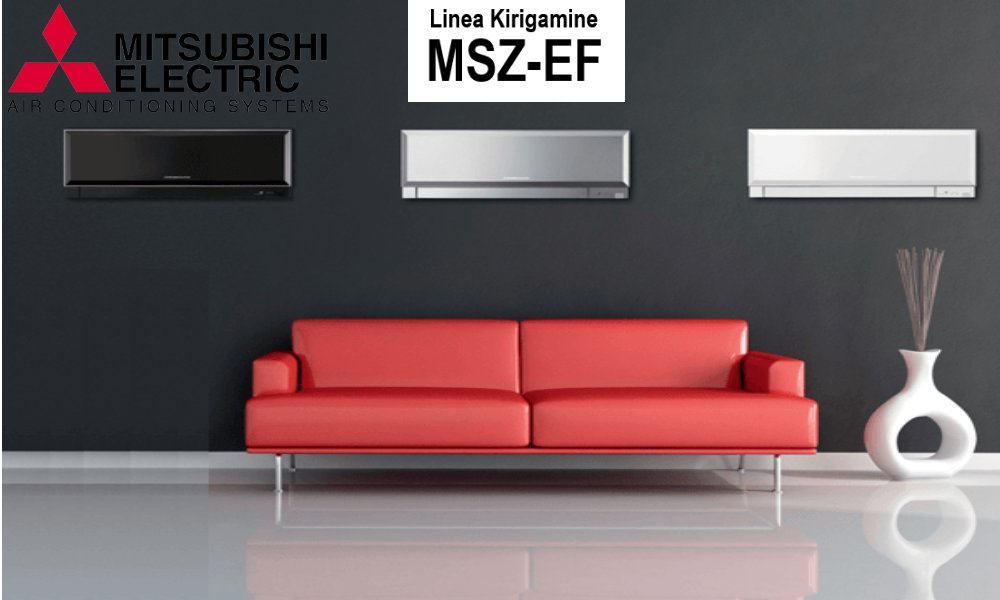 unita interna a parete mitsubishi electric inverter serie kirigamine zen 15000 btu msz ef42veb colore black nero