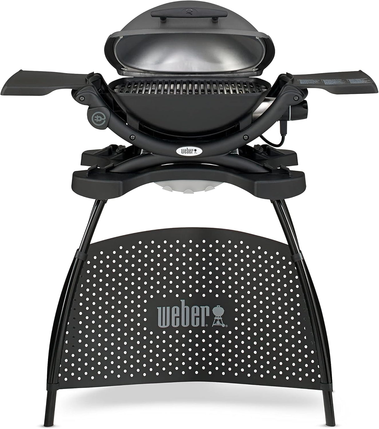 weber barbecue elettrico weber pulse q 1400 con supporto