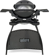 weber barbecue elettrico weber pulse q 1400 con supporto