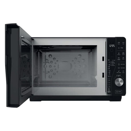 whirlpool forno a microonde a libera installazione whirlpool mwf 427 sl extraspace 25 l con grill a32l49p426 argento e nero ean 8003437861062
