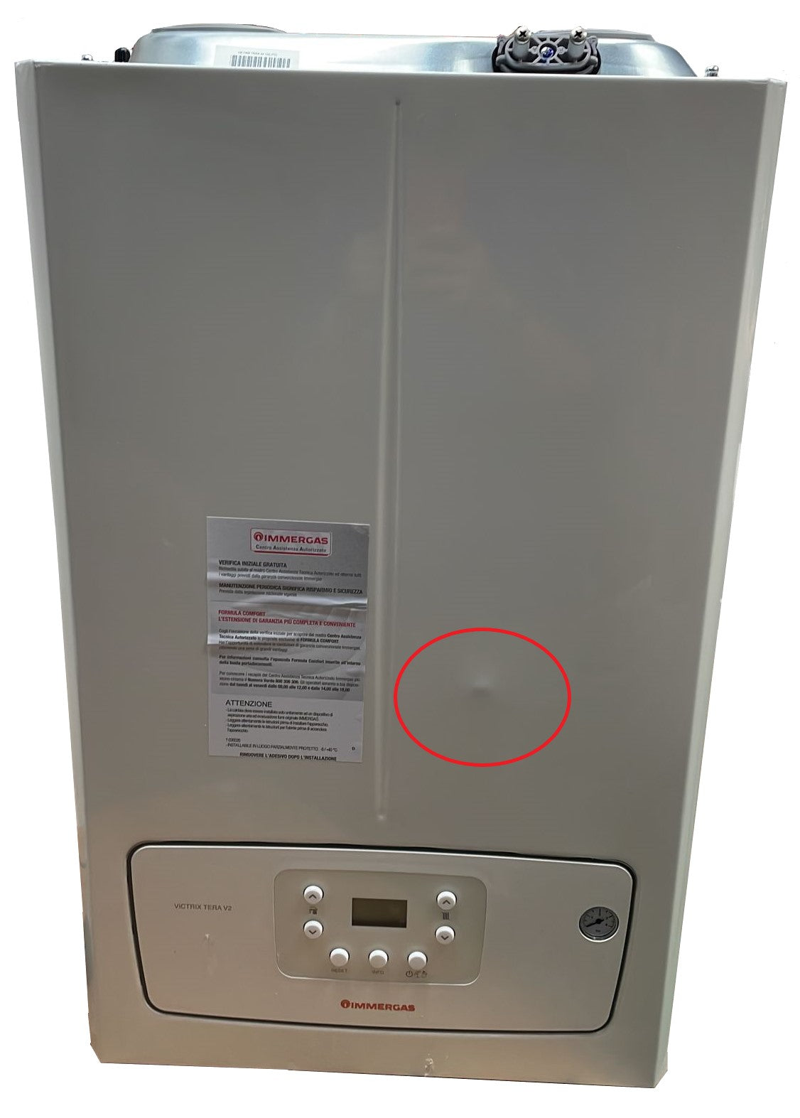 area occasioni caldaia a condensazione immergas victrix tera 24 v2 low nox gpl completo di kit scarico fumi 37672
