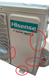 area occasioni climatizzatore condizionatore hisense inverter serie easy smart 9000 btu ca25yr05g + ca25yr05w r 32 wi fi optional classe a++ a+ 37916
