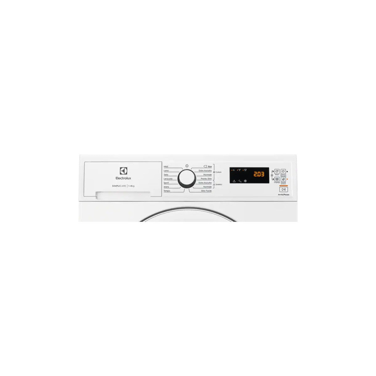 asciugatrice a pompa di calore 8 kg electrolux edh4825tw classe a__
