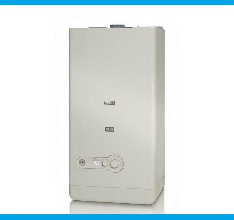 caldaia a gas riello start ar 25 kis metano a condensazione completa di kit fumi new erp