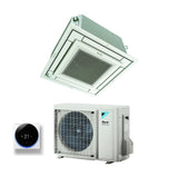 climatizzatore condizionatore daikin a cassetta fully flat 18000 btu ffa50a9 r 32 wi fi optional con comando a filo e griglia inclusi