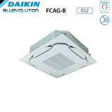 climatizzatore condizionatore daikin bluevolution a cassetta round flow 12000 btu fcag35b _ rzag35a r 32 wi fi optional con griglia standard inclusa