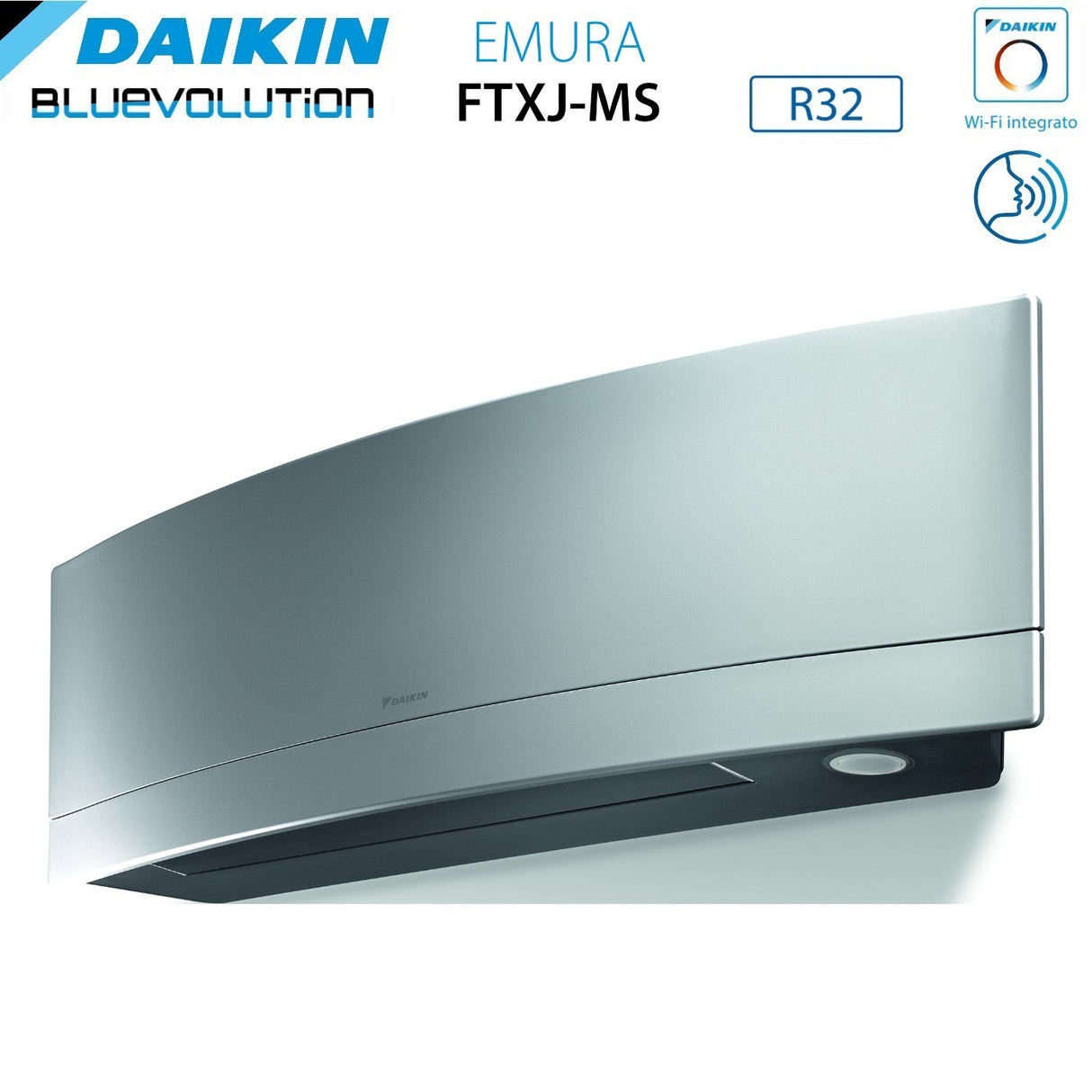 climatizzatore condizionatore daikin bluevolution inverter serie emura silver 12000 btu ftxj35ms wi fi r 32 a__