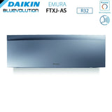 climatizzatore condizionatore daikin bluevolution quadri split inverter serie emura silver iii 9_9_9_15 con 4mxm80n r 32 wi fi integrato 9000_9000_9000_15000 colore argento garanzia italiana