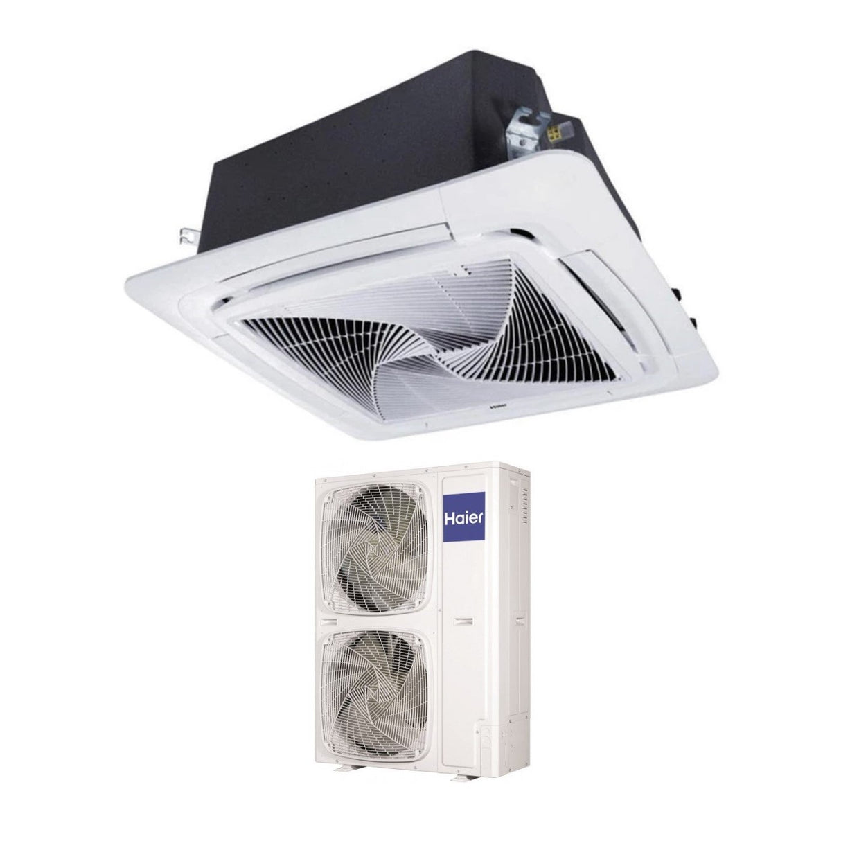 climatizzatore condizionatore haier cassetta 90x90 round flow 60000 btu abh160k1erg trifase r 32 wi fi optional con pannello no sensor incluso