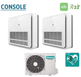 climatizzatore condizionatore hisense dual split console 9_9 con 2amw42u4rgc r 32 wi fi optional telecomando di serie incluso 9000_9000