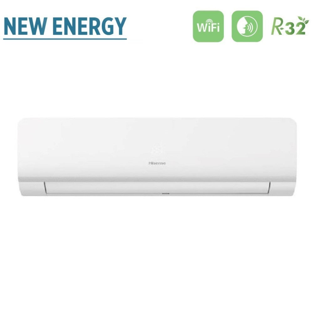 climatizzatore condizionatore hisense dual split inverter serie new energy 12_12 con 2amw52u4rxc r 32 wi fi integrato 12000_12000 novita