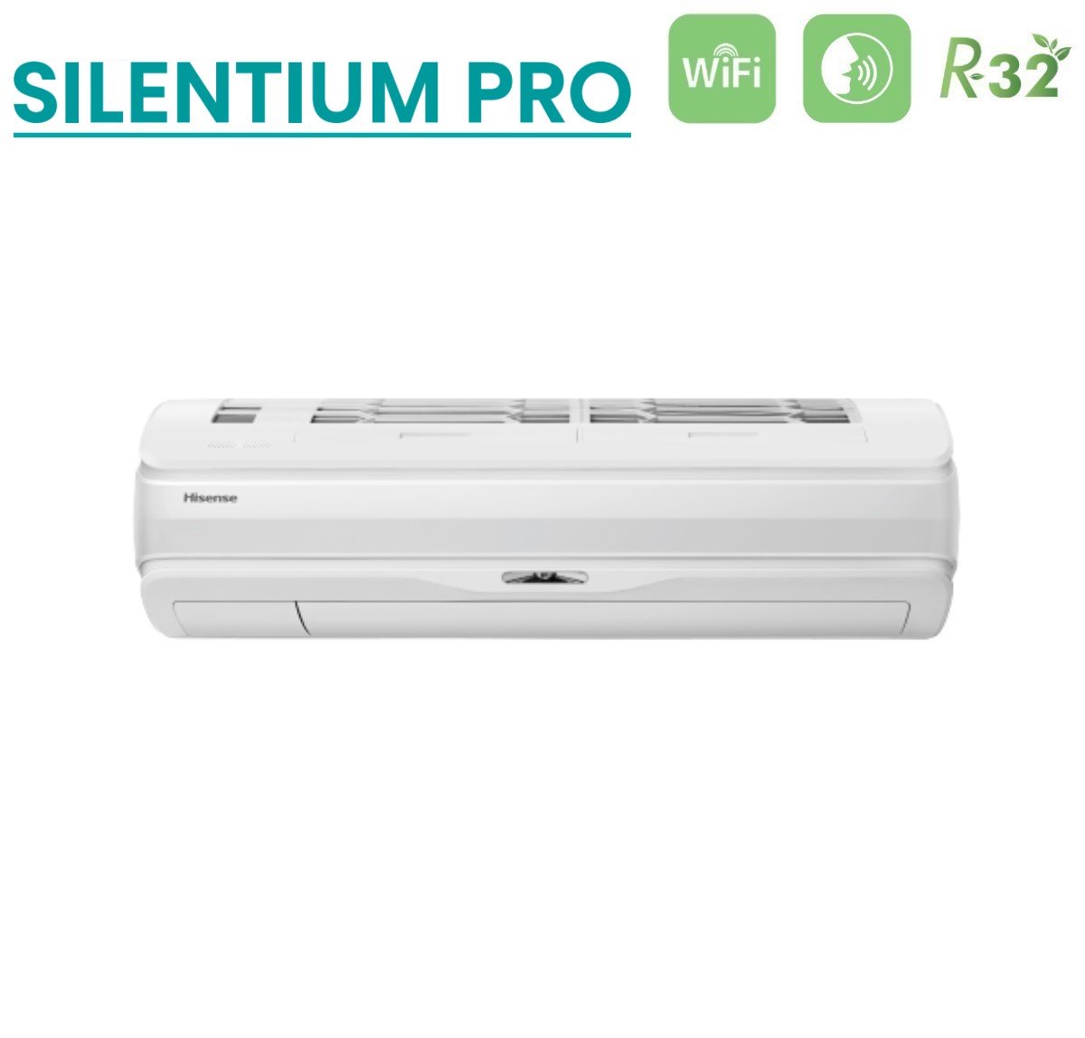climatizzatore condizionatore hisense dual split inverter serie silentium pro 12_12 con 2amw52u4rxc r 32 wi fi integrato 12000_12000