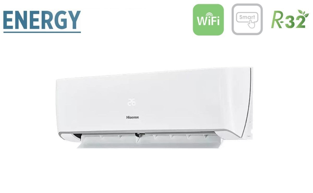 climatizzatore condizionatore hisense trial split inverter serie energy 9_9_12 con 3amw62u4rfa r 32 wi fi integrato 9000_9000_12000