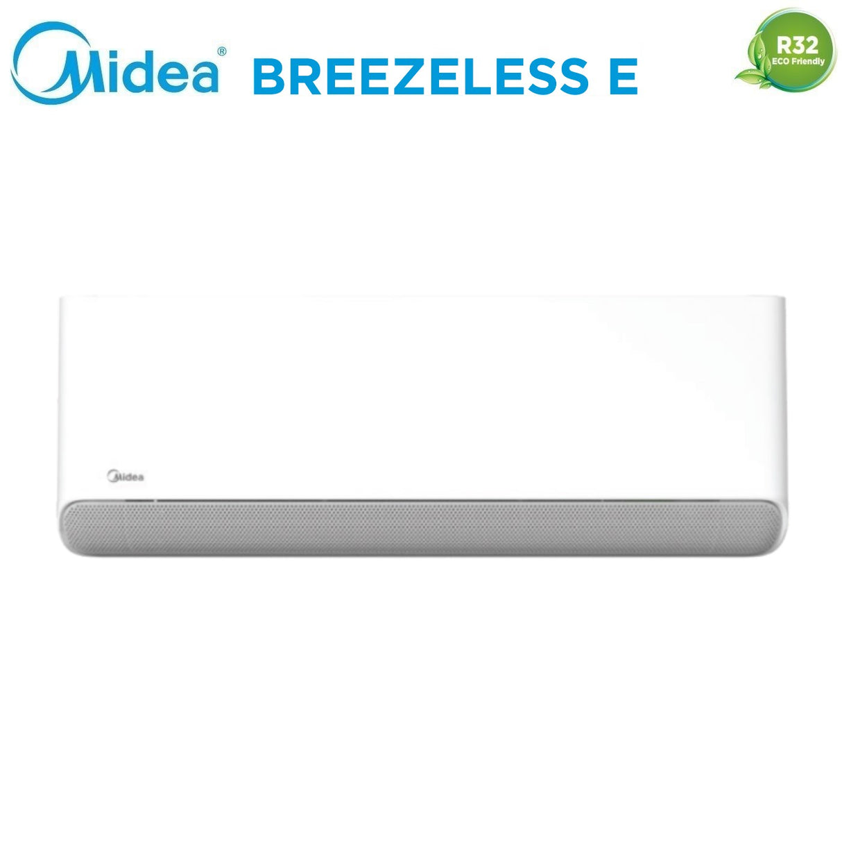 climatizzatore condizionatore midea dual split inverter serie breezeless e 9+9 con m2oe 18hfn8 q r 32 wi fi integrato 9000+9000