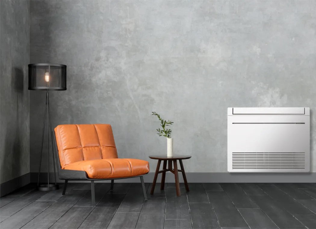 climatizzatore condizionatore mitsubishi electric inverter pavimento mfz kt50 18000 btu gas r 32 wi fi optional