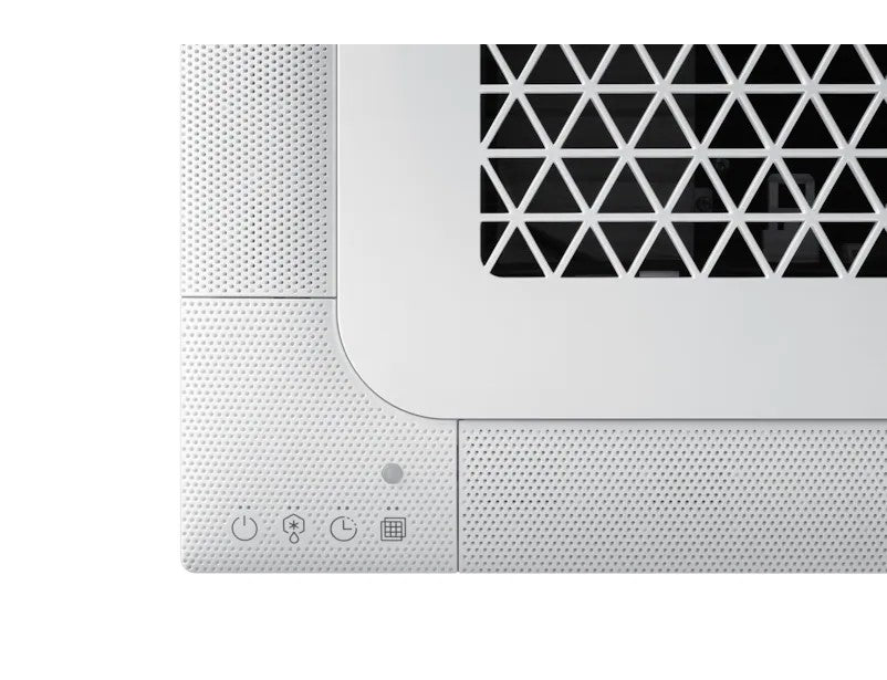 climatizzatore condizionatore samsung dual split inverter cassetta 4 vie mini windfree 18_18 con aj100txj5kg eu r 32 18000_18000 wi fi optional con griglia inclusa