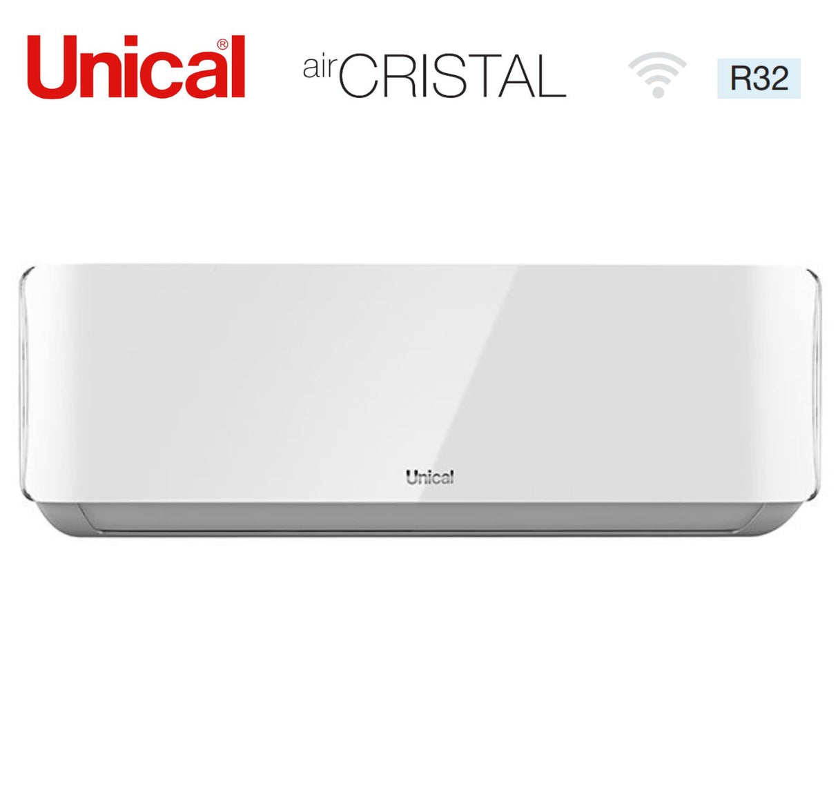 climatizzatore condizionatore unical dual split inverter serie air cristal 13_13 con xmx3 21he r 32 wi fi optional 13000_13000