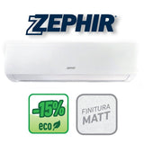 climatizzatore condizionatore zephir inverter serie matt 24000 btu zem24000 r 32 classe a__ a_