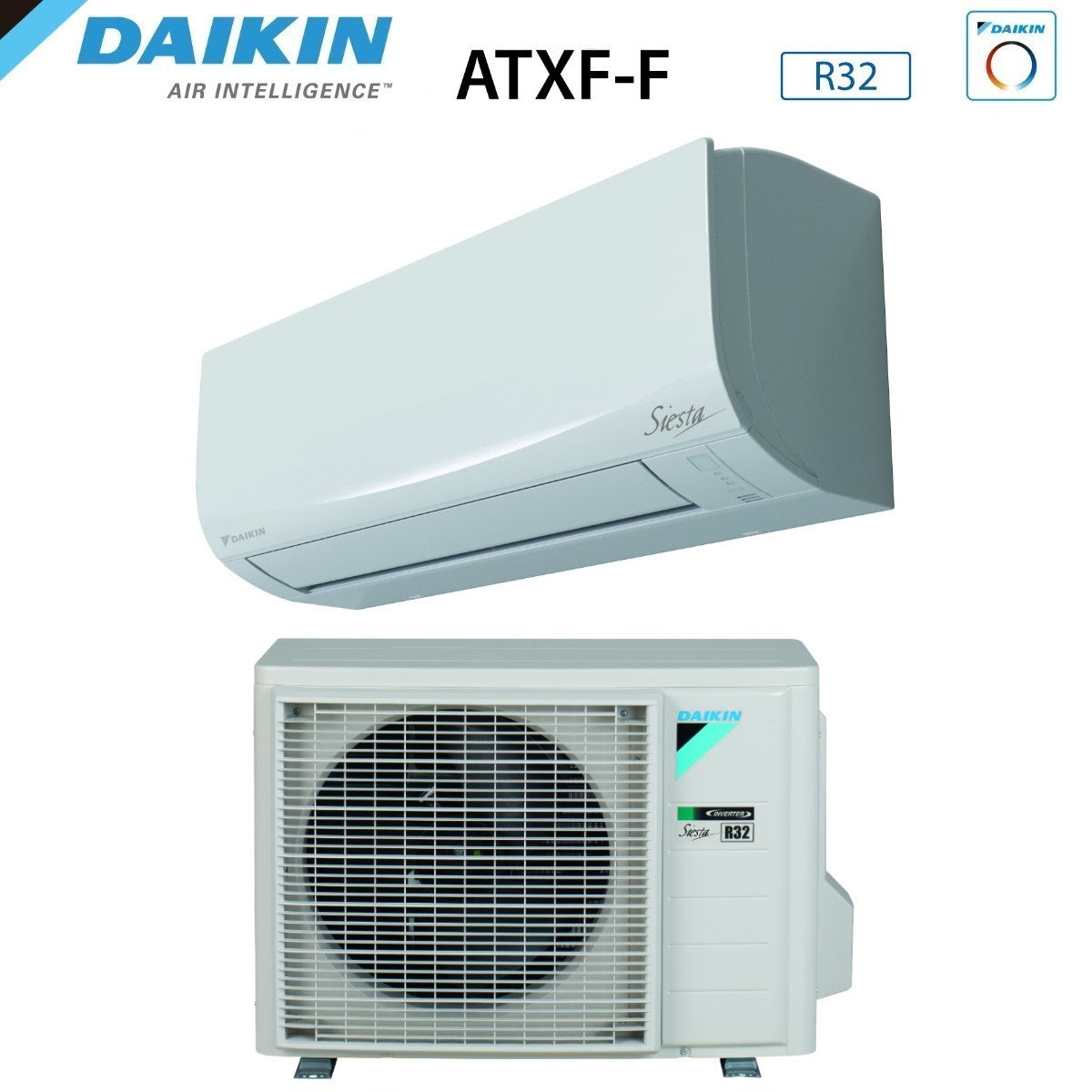 daikin condizionatore daikin inverter serie siesta atxf f 9000 btu atxf25f arxf25f r 32 wi fi integrato classe aa