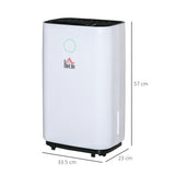 easycomfort deumidificatore da 25l 3 modalita e 2 velocita timer 24h design silenzioso 33.5x23x57cm bianco