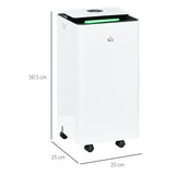 easycomfort easycomfort deumidificatore da 12l in abs con 5 modalita 2 velocita e timer da 24h 25x25x50 5 cm bianco e nero