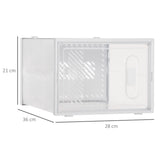 easycomfort easycomfort mobile scarpiera modulare salvaspazio 8 cubi 28x36x21 cm in plastica pp bianco