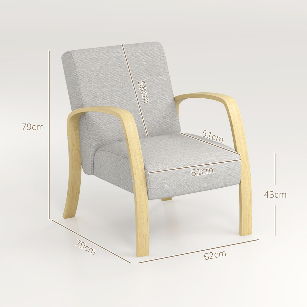 easycomfort easycomfort poltrona moderna stile scandinavo imbottita in tessuto e legno di betulla grigio
