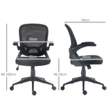 easycomfort easycomfort sedia da ufficio ergonomica con altezza regolabile braccioli ribaltabili e tessuto a rete nero