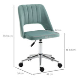 easycomfort easycomfort sedia da ufficio ergonomica e girevole sedia imbottita per scrivania con altezza regolabile verde petrolio 49x54x79 91cm