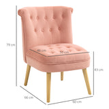 easycomfort easycomfort sedia moderna per soggiorno e sala da pranzo con seduta imbottita e tessuto vellutato 60x66x79 cm rosa