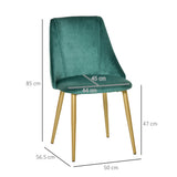 easycomfort easycomfort set 2 sedie da pranzo imbottite moderne con rivestimento e schienale gambe in ferro da cucina salotto o soggiorno in stile moderno verde e nero 50x56 5x85cm