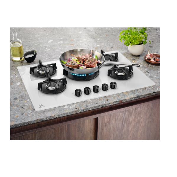 electrolux piano cottura a gas electrolux egg75372w serie 600 5 fuochi l74xp51 vetro bianco ean 7332543834105