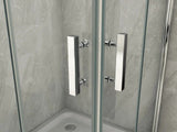 idrom box doccia angolare con 2 porte a libro in cristallo 8 mm libro duo 053