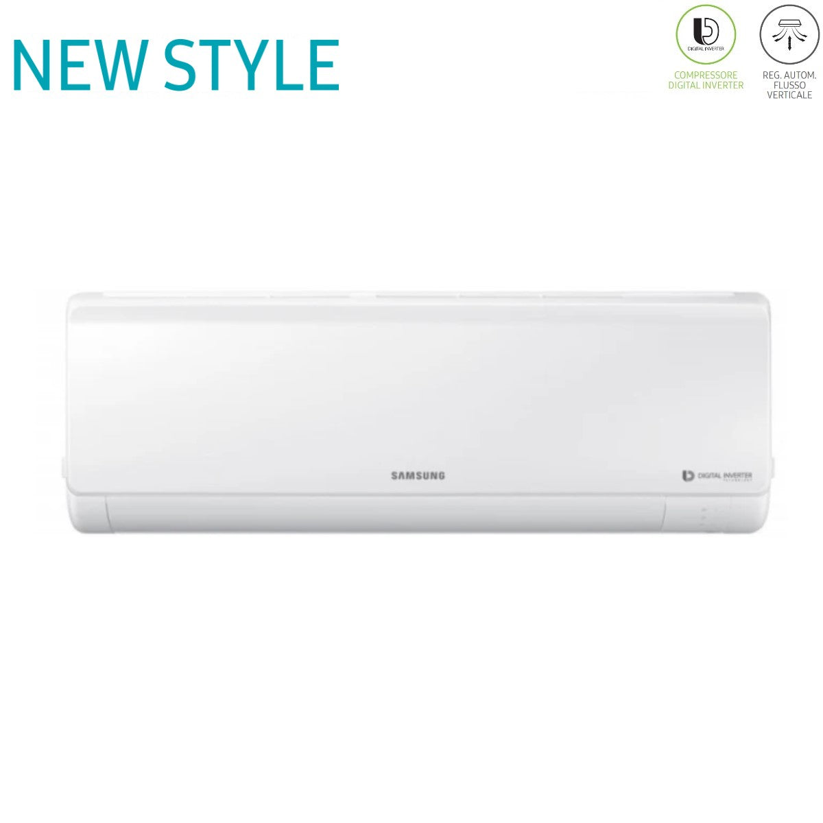 offerta climatizzatore condizionatore samsung dual split inverter serie new style 7_7 con aj050fcj2eh eu r 410 7000_7000