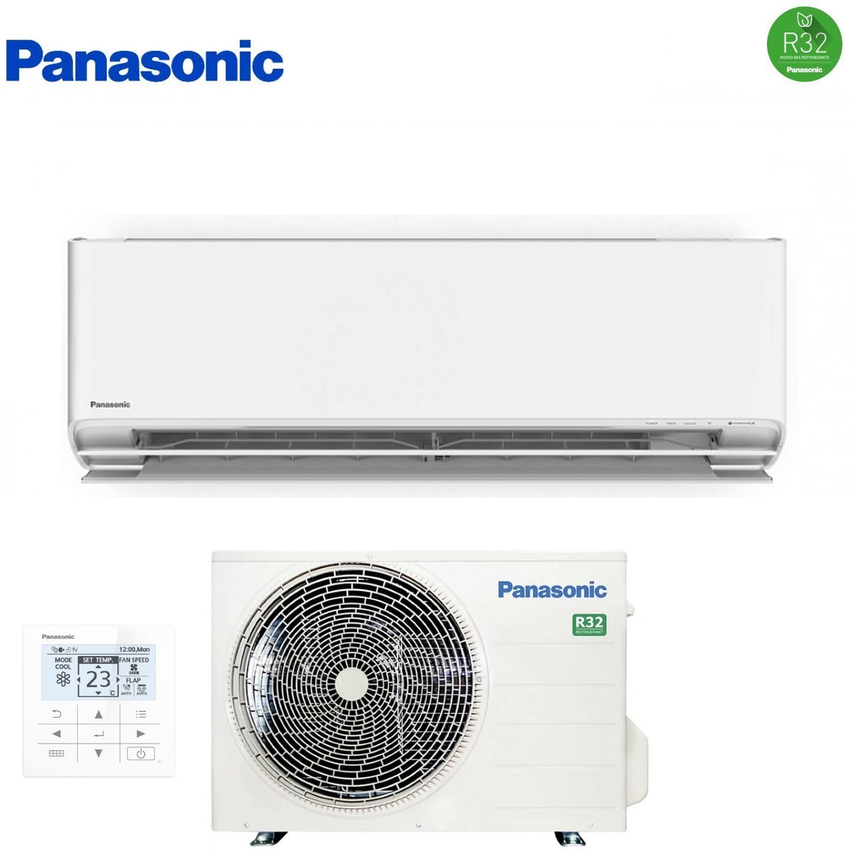 panasonic condizionatore panasonic cs 12000 btu cs z35ykea 1 r 32 wi fi integrato con comando a filo
