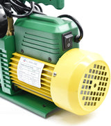 pompa vuoto bistadio klimaline con vacuometro e valvola solenoide per impianti gas hfo   r32   r410   r1234yf 50 l min motore antideflagrante per condizionamento climatizzatore