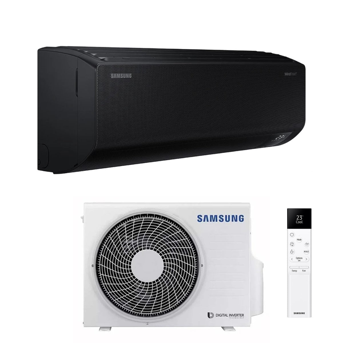 samsung condizionatore samsung inverter serie windfree black 12000 btu f ar12blk r 32 wi fi integrato