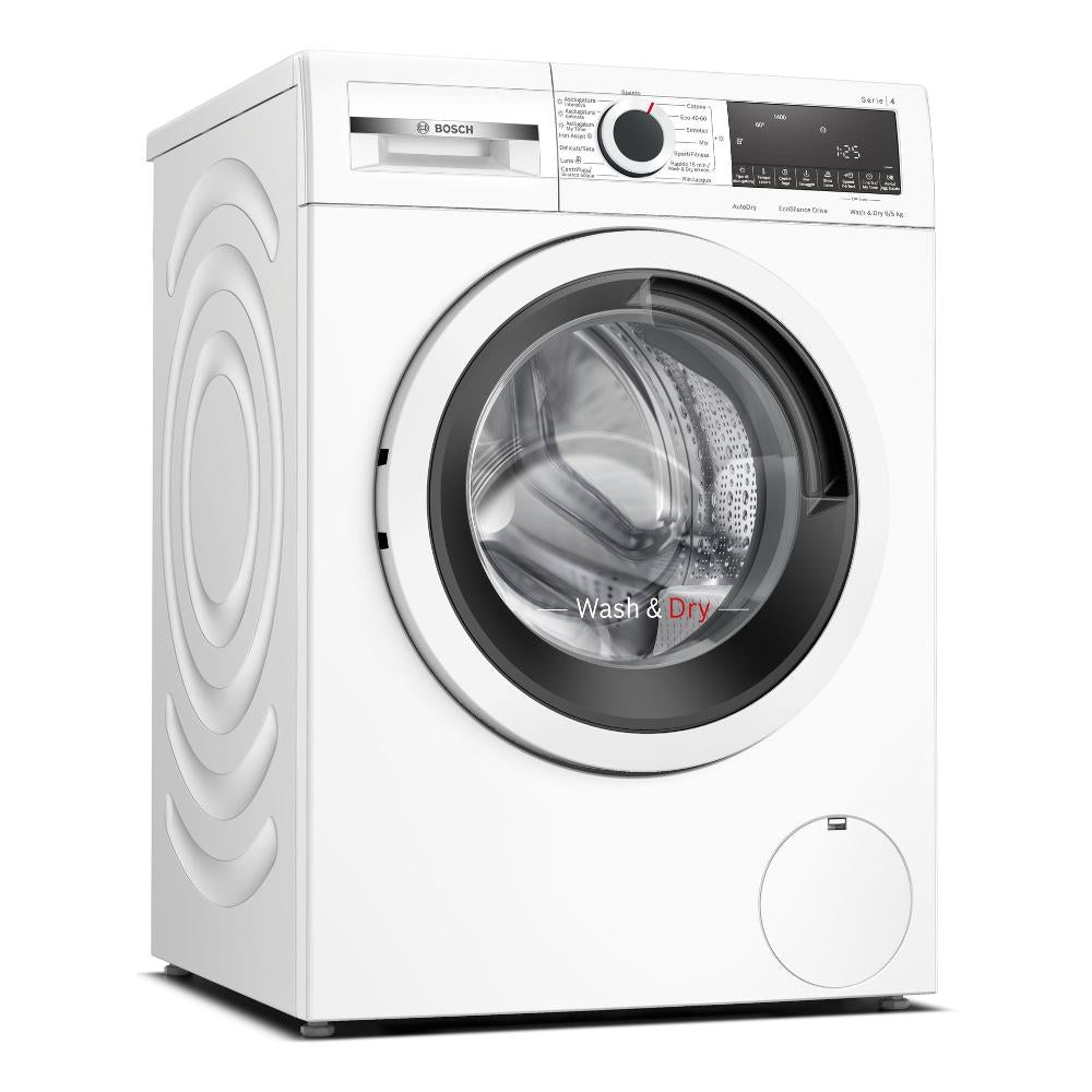 bosch lavasciuga bosch serie 4 wna144v0it 9 kg lavaggio 5 kg asciugatura classe e 1400 giri a848xl598xp59 ecosilence drive bianco ean 4242005342679