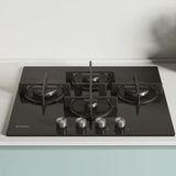 candy piano cottura a gas candy cvg6dpb 4 fuochi l595xp51 vetro nero ean 8016361996953