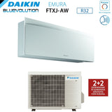 climatizzatore condizionatore daikin bluevolution inverter serie emura white iii 9000 btu ftxj25aw r 32 wi fi integrato classe a___ garanzia italiana
