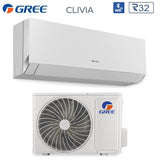 climatizzatore condizionatore gree inverter serie clivia white 12000 btu gwh12aucxb k6dna1a i r 32 wi fi integrato a__ a_ colore bianco
