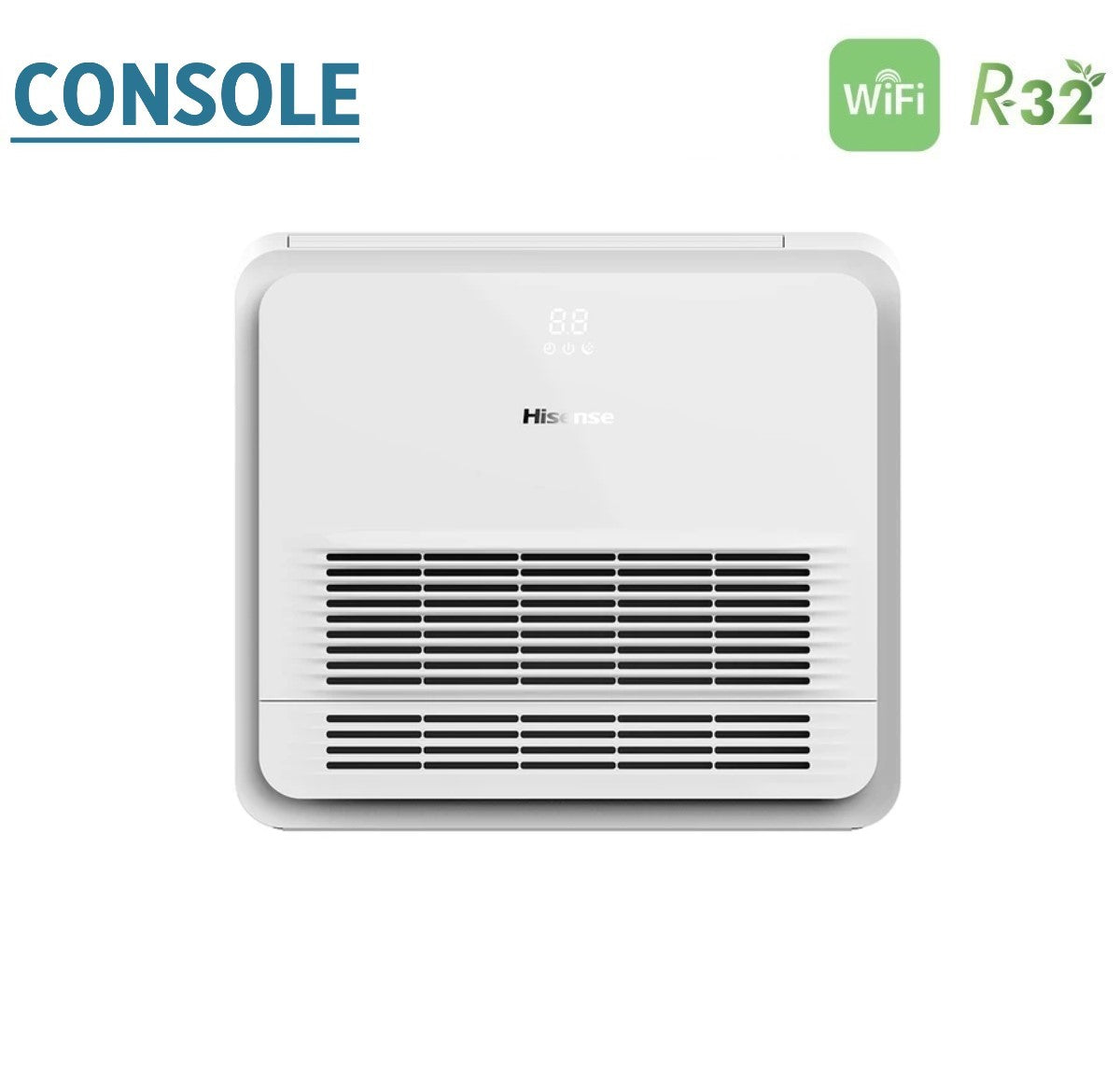 climatizzatore condizionatore hisense dual split console 12_12 con 2amw50u4rxa r 32 wi fi optional telecomando di serie incluso 12000_12000 7644