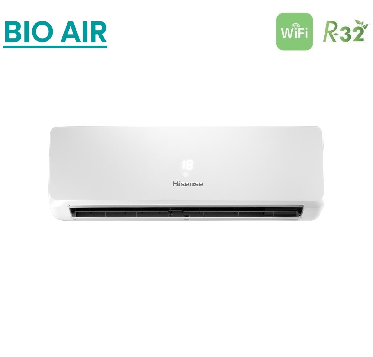 climatizzatore condizionatore hisense dual split inverter serie bio air 9_9 con 2amw42u4rgc r 32 wi fi integrato 9000_9000